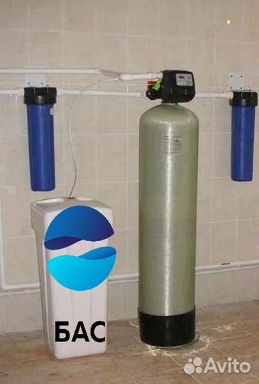 Очистка воды из скважины для коттеджа умягчения