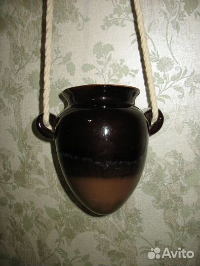 Керамическая подвесная ваза