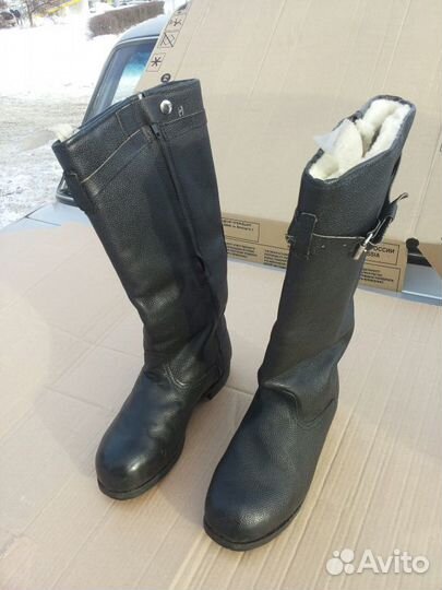 Сапоги летные новые 44р. офицерские гост овчина