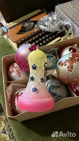 Елочные игрушки СССР набор в коробке