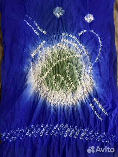 Японский винтажный шарф шибори