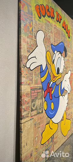Большая современная картина Поп Арт Граффити