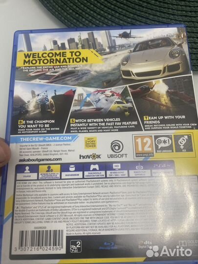 Диск The crew 2 ps4