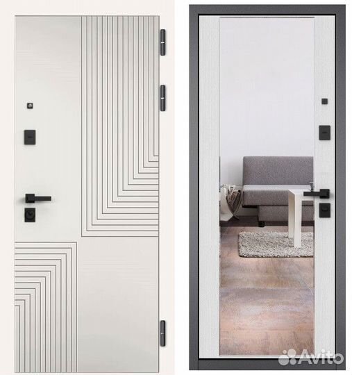 Дверь с зеркалом