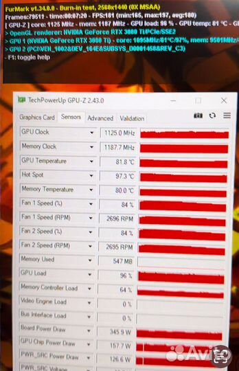 Видеокарта Kfa2 RTX 3080 ti Galax 11gb