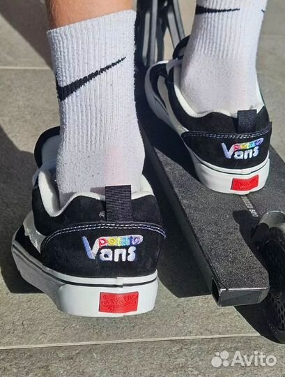 Кеды vans knu skool potato дутыши