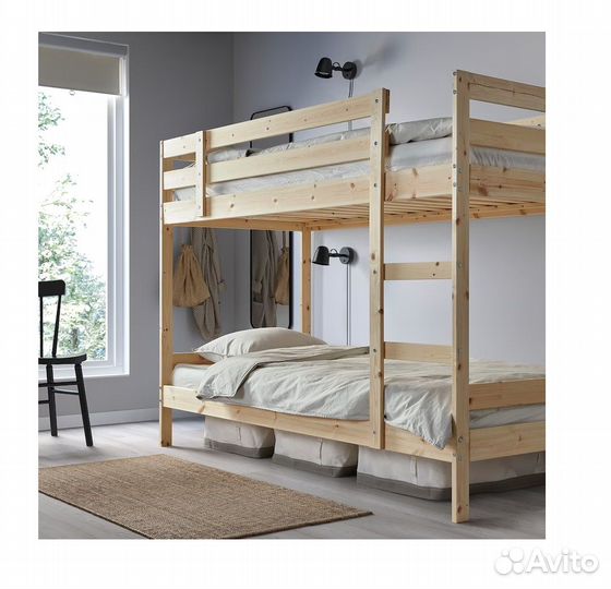 Икеа Мидал 2-х ярусная кровать 200х90 оригинал