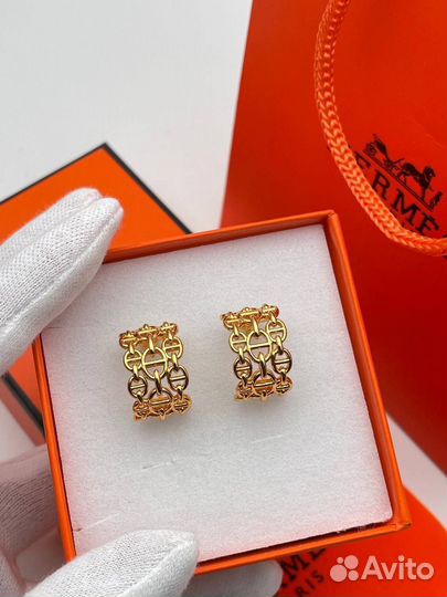 Серьги hermes