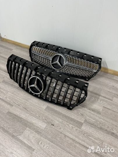 Решетка радиатора Mercedes w117 CLA дорест 13-16г