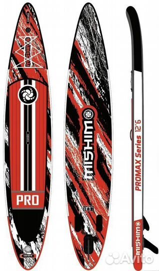 SUP (сап) Доска mishimo PRO-MAX sport RED 11,6’