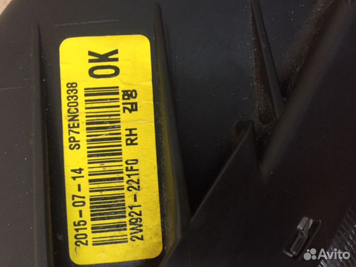 Hyndai Santa Fe фара правая