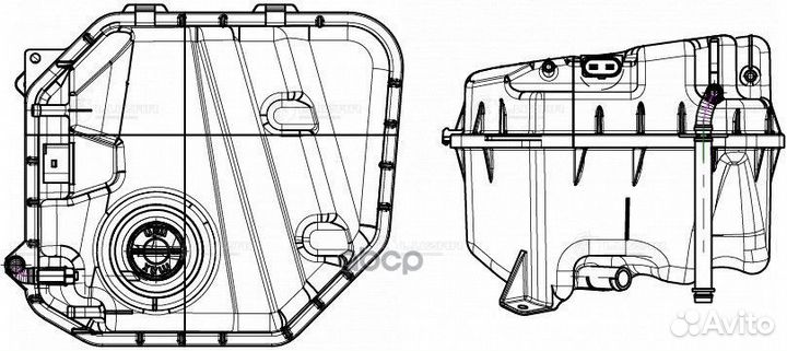 Бачок расширительный охлаждающей жидкости LET 1