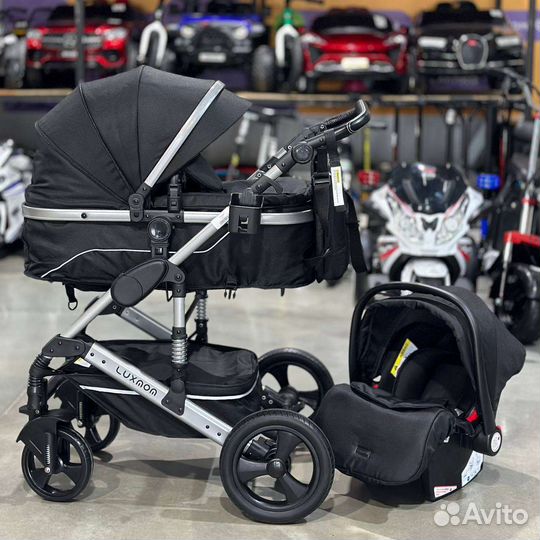 Коляска 3в1 трансформер Новая (Супер ткань)