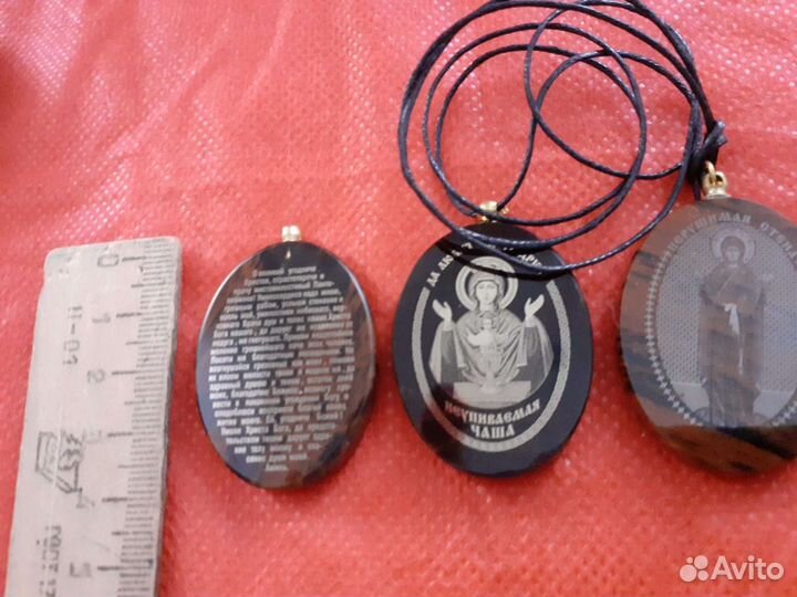 Подвески кулоны обсидиан