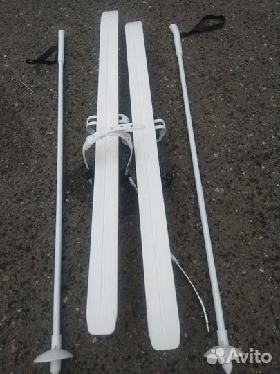 Беговые лыжи детские 90 и палки