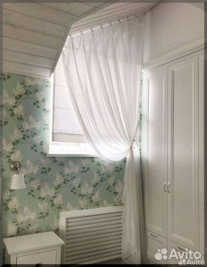 Шторы блэкаут на сложные окна