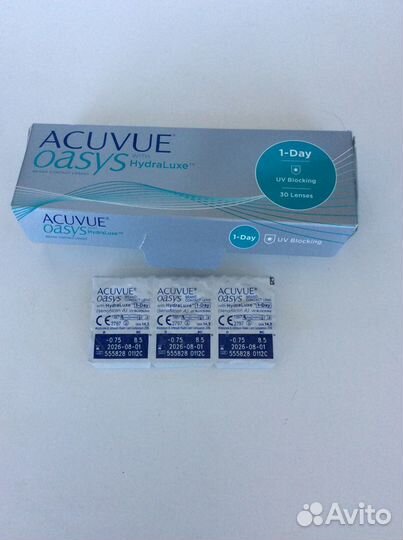 Однодневные контактные линзы -0,75