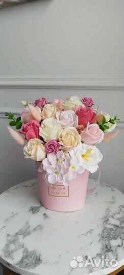 Букет из мыльных цветов