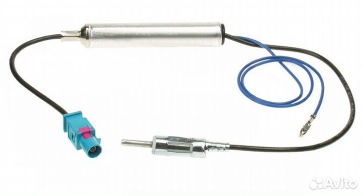 ISO антен переходник VW с питанием прямой