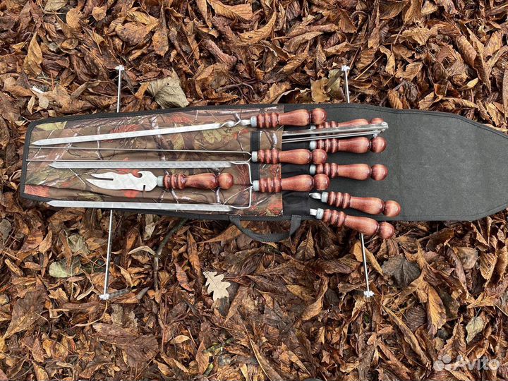 Подарочный набор шашлычный с шампурами