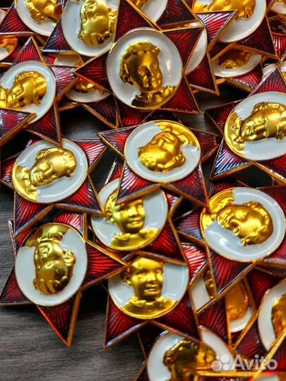 Значок октябренка 10 шт