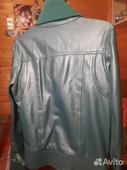 Куртка натуральная кожа mango