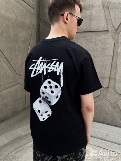 Футболка stussy Mexico черная стуси кубики ориг