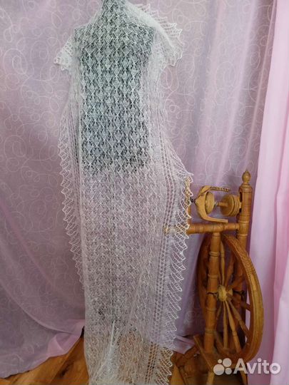 Пуховый платок, палантин шарф