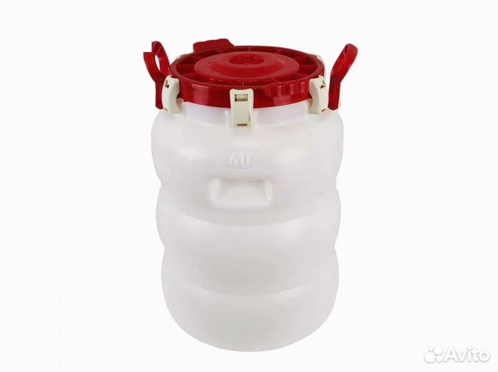 Бочка пластиковая герметичная с гидрозатвором 40 л