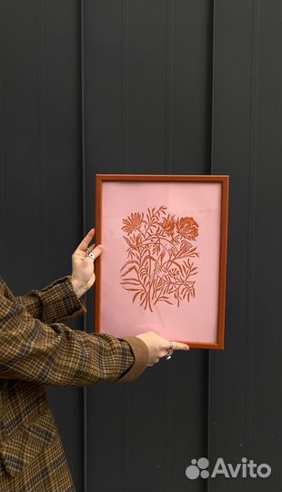 Картина линогравюра. Картина для интерьера