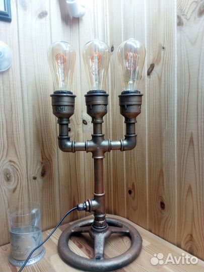 Стимпанк светильник