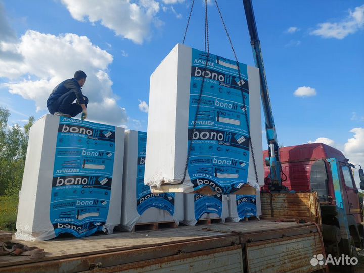 Газобетонные блоки с завода Бонолит