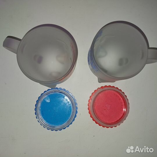 Кружка перевертыш котик 2 шт