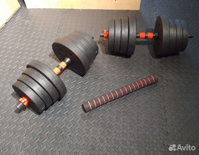 Гантели разборные + штанга 30кг