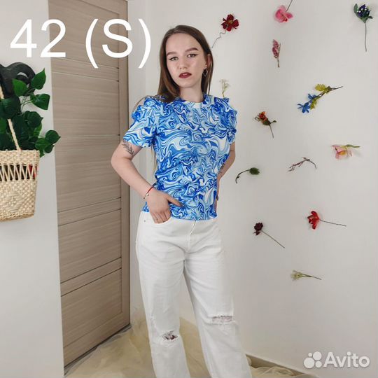 Футболка в рубчик modami