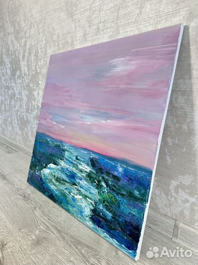 Картина на холсте. Абстрактный пейзаж