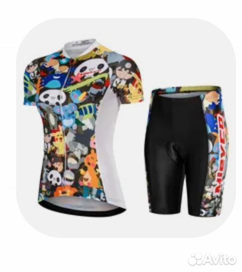 Велосипедный костюм профессиональный для девочки