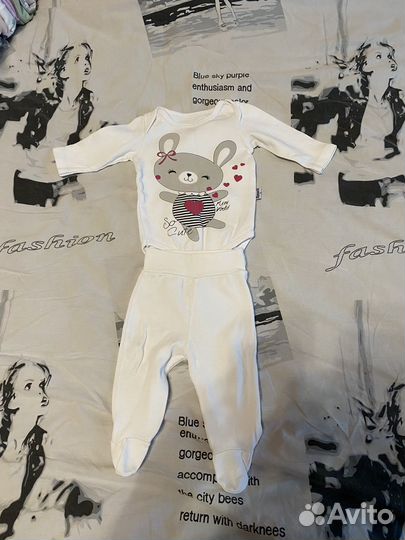 Вещи пакетом для новорожденной девочки от 1-4 м