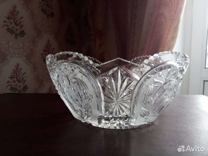 Хрустальная ваза/ладья/конфетница/салатник