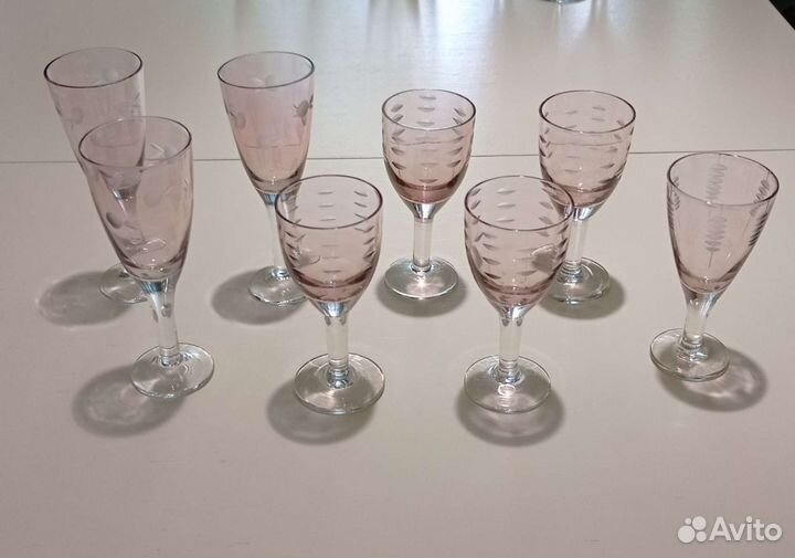 Стеклянная винтажная посуда СССР