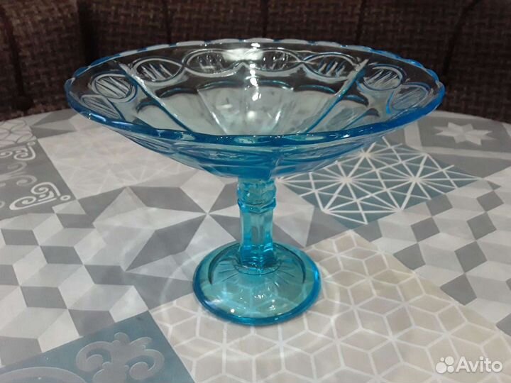 Ваза для фруктов на ножке СССР