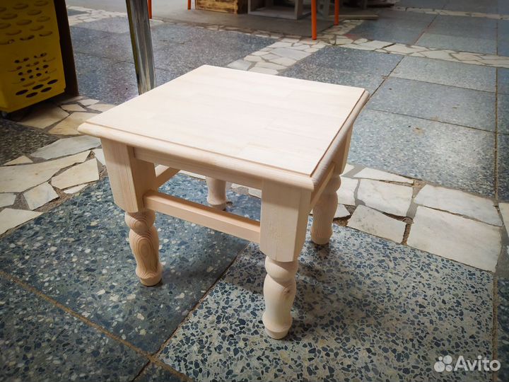 Табурет малый (скамья) деревянный,хвоя