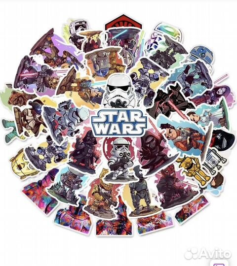 Наклейки стикеры Star Wars Звездные войны