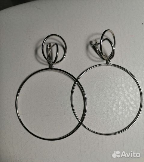 Серьги серебро