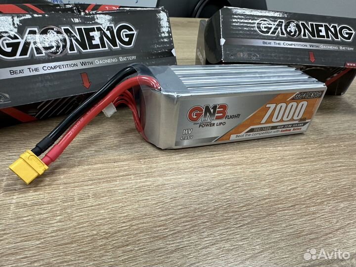 Аккумулятор для FPV дрона GNB 7000 mAh 6S 70С XT60