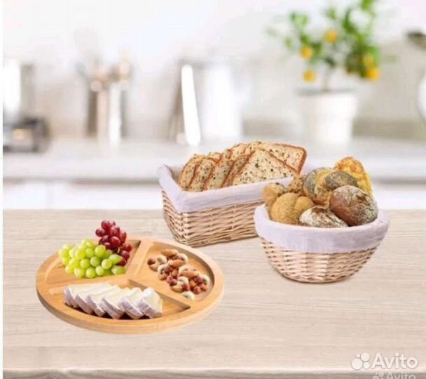Менажница деревянная Блюдо сервировочное Новое