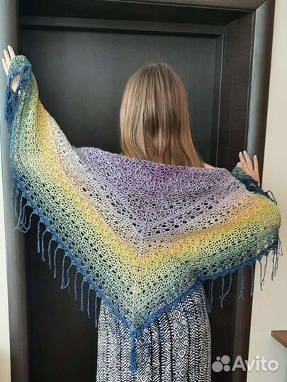 Платок, бактус, шаль крючком