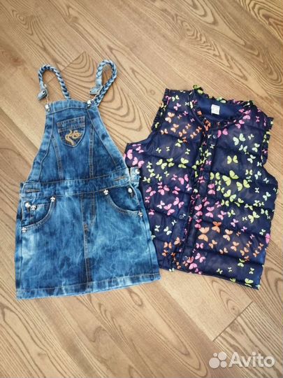 Одежда на девочку пакетом рост 110-116