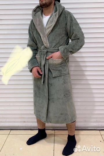 Мужской банный махровый халат