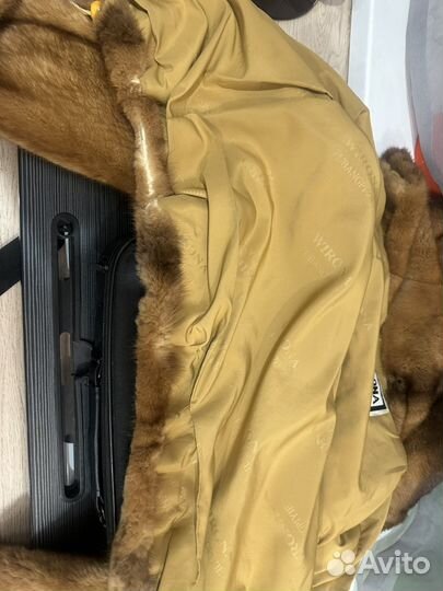Полушубок норка с капюшоном 42-44